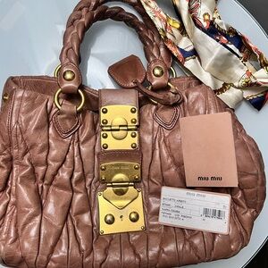 SOLD   miu miu hand bag authentic